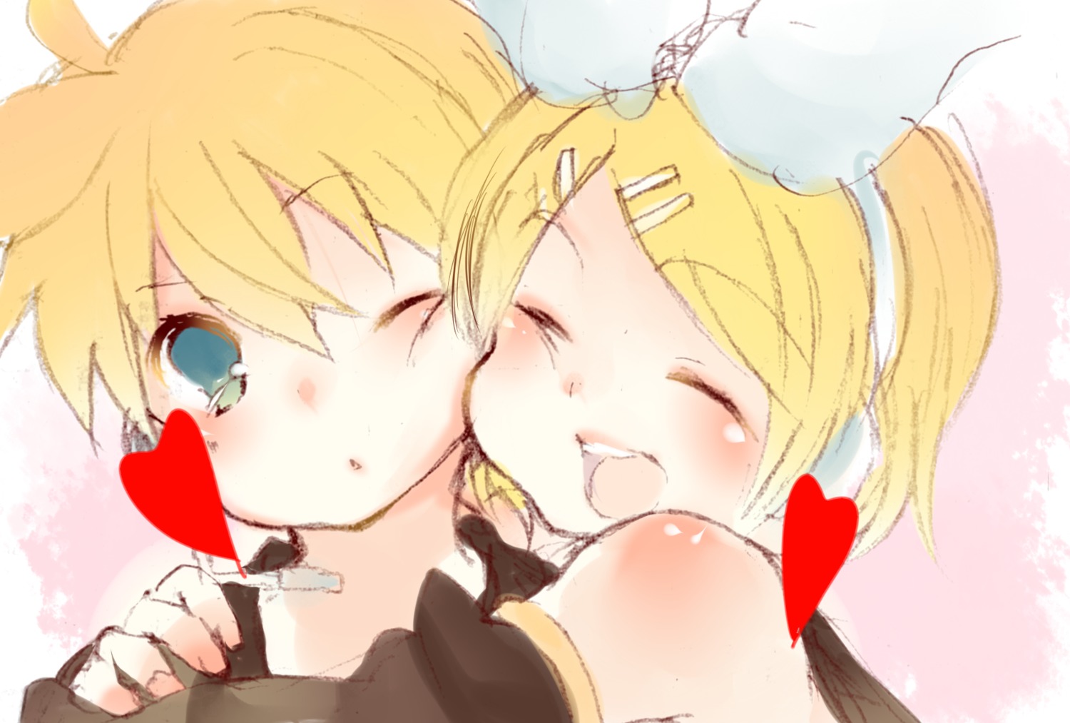 dango_(airdanngo) kagamine_len kagamine_rin vocaloid