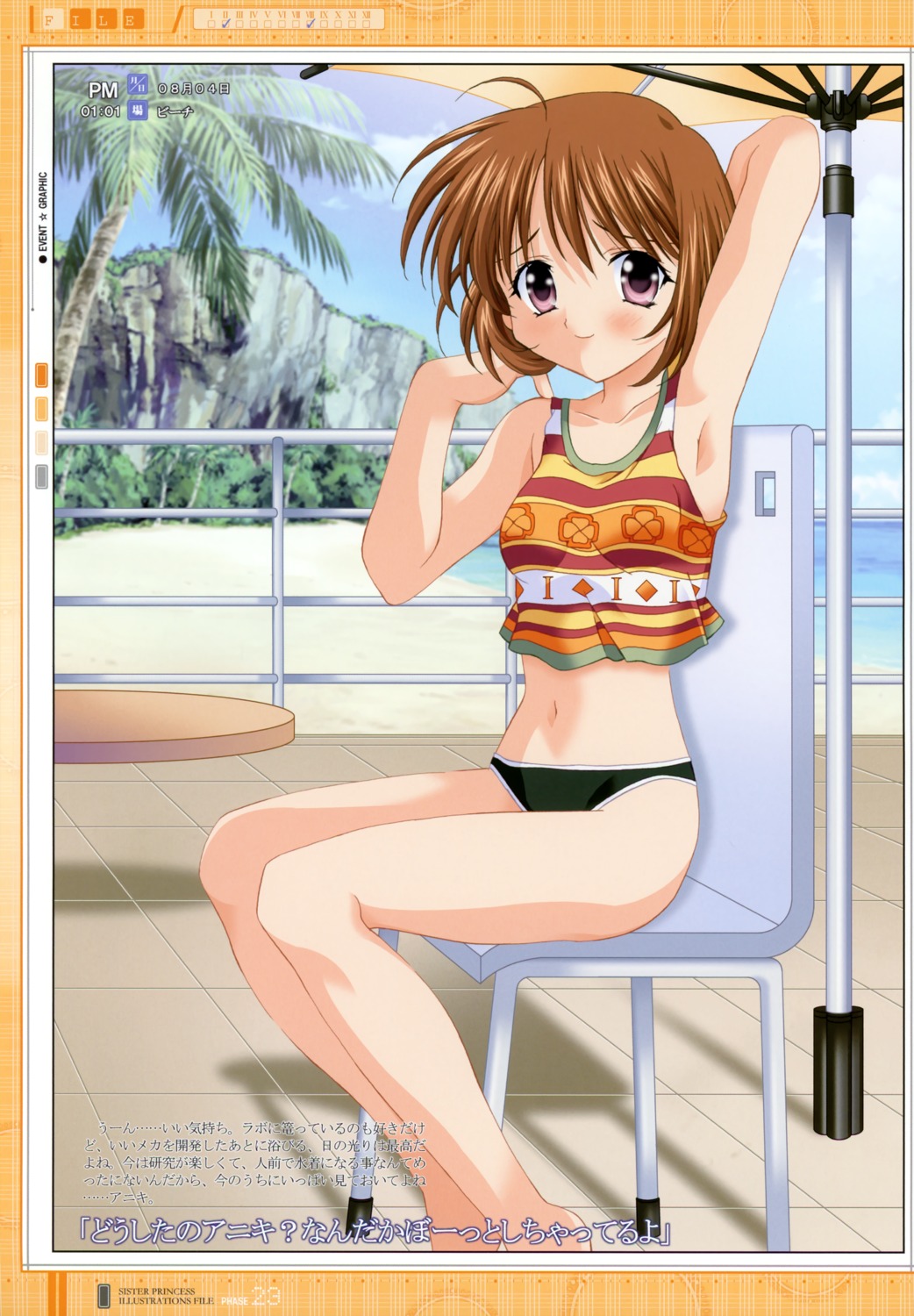 hiyotama_goten nagase_yutaka rinrin sister_princess swimsuits