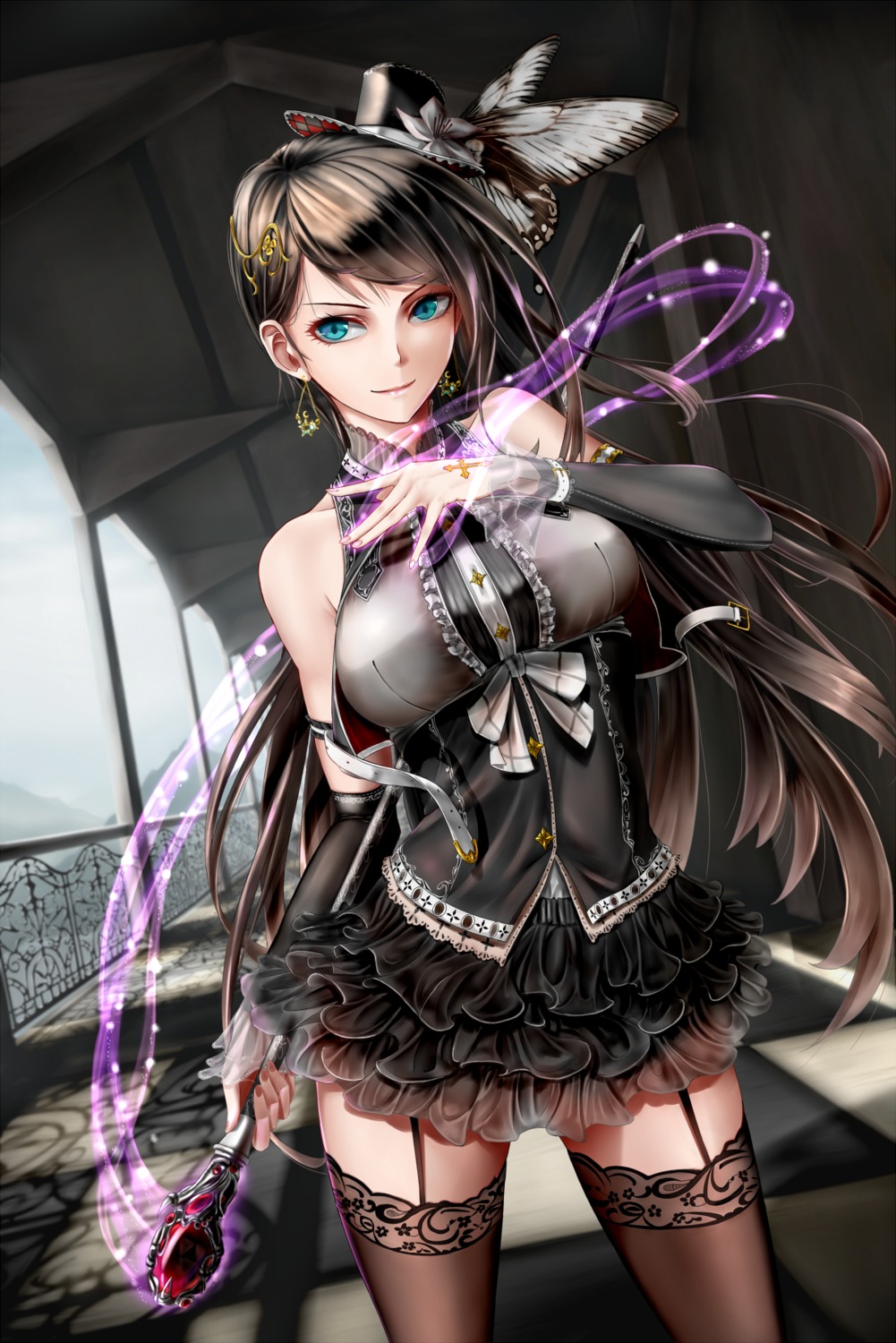 chain_chronicle lolita_fashion shijiu_(adamhutt) stockings thighhighs weapon