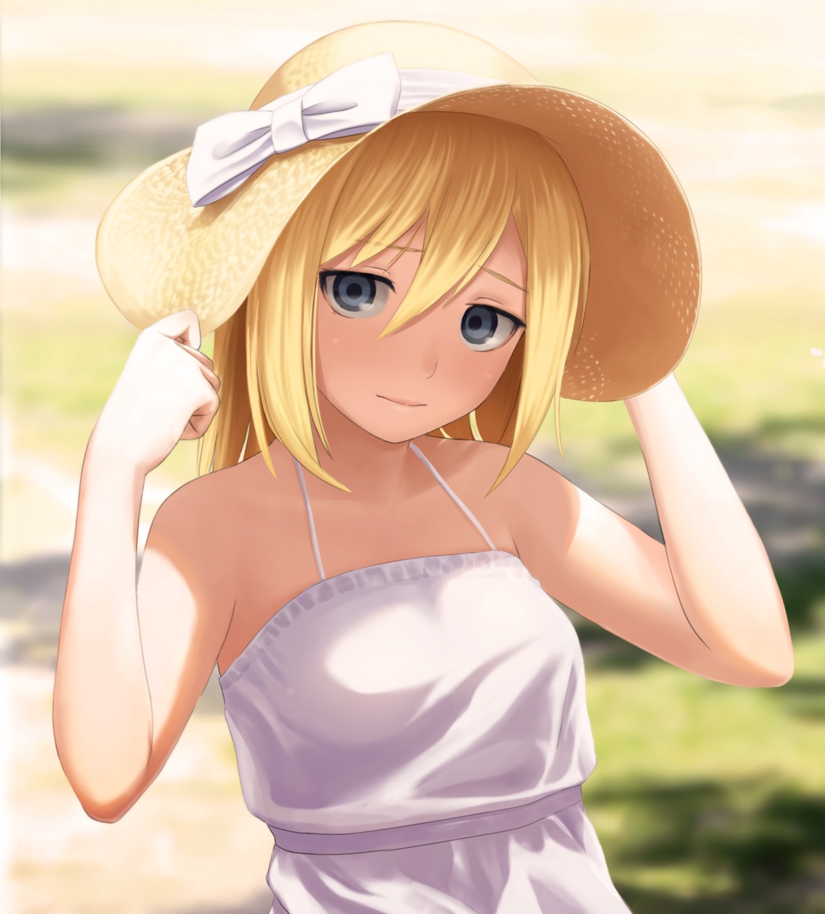 christa_lenz dress sawada_yuusuke shingeki_no_kyojin summer_dress