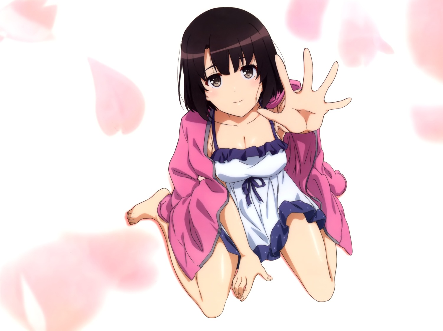 cleavage dress katou_megumi miura_ryuu saenai_heroine_no_sodatekata saenai_heroine_no_sodatekata_fine summer_dress