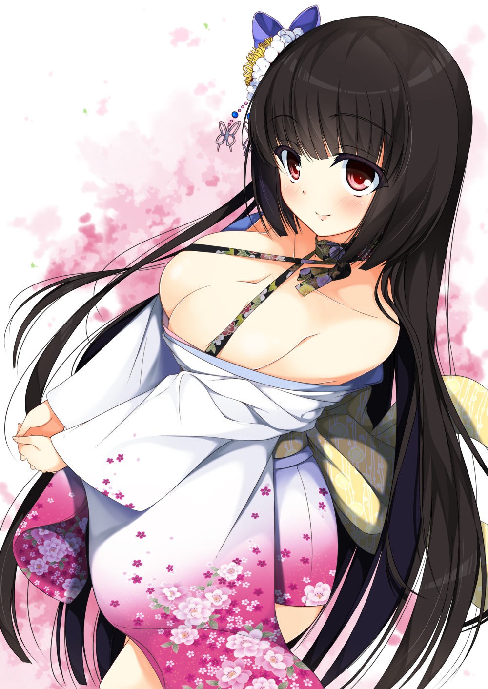 cleavage kimono matatabi_haru