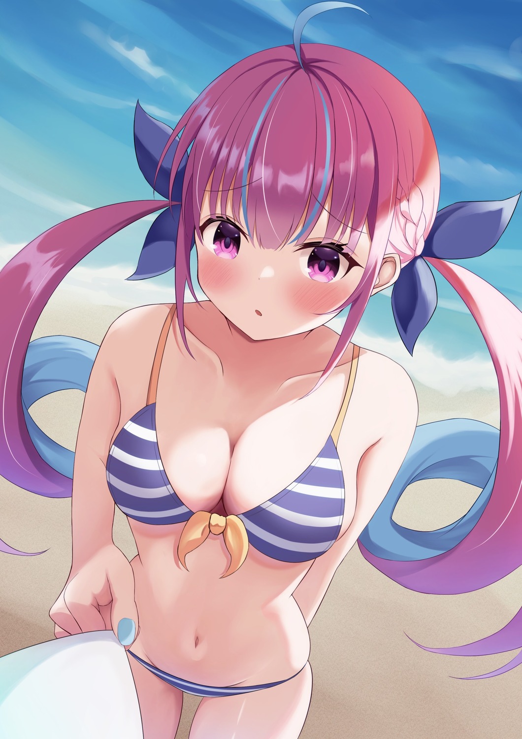 bikini chino0803 hololive minato_aqua swimsuits