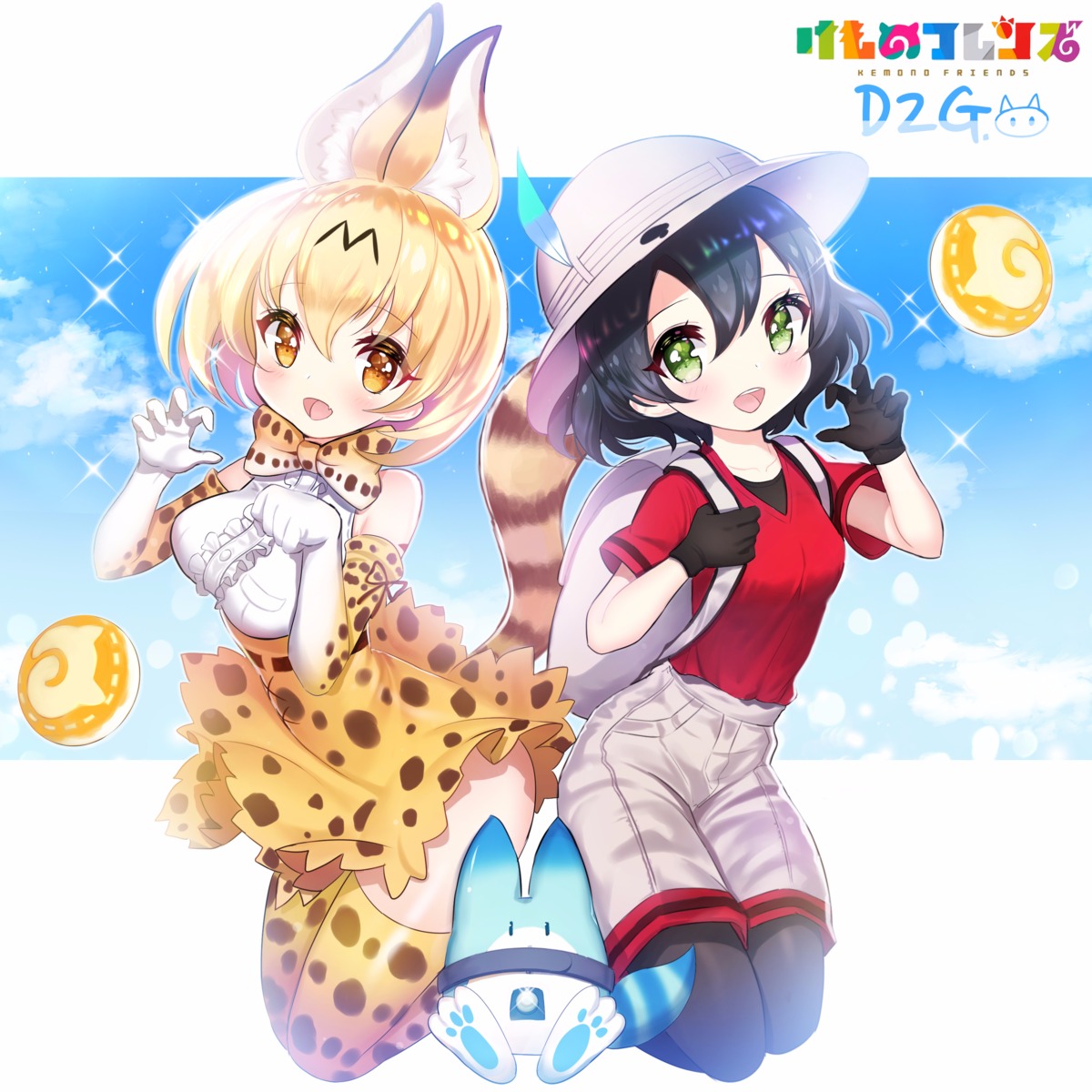 animal_ears kaban_(kemono_friends) kemono_friends pantyhose pass35 serval tail thighhighs