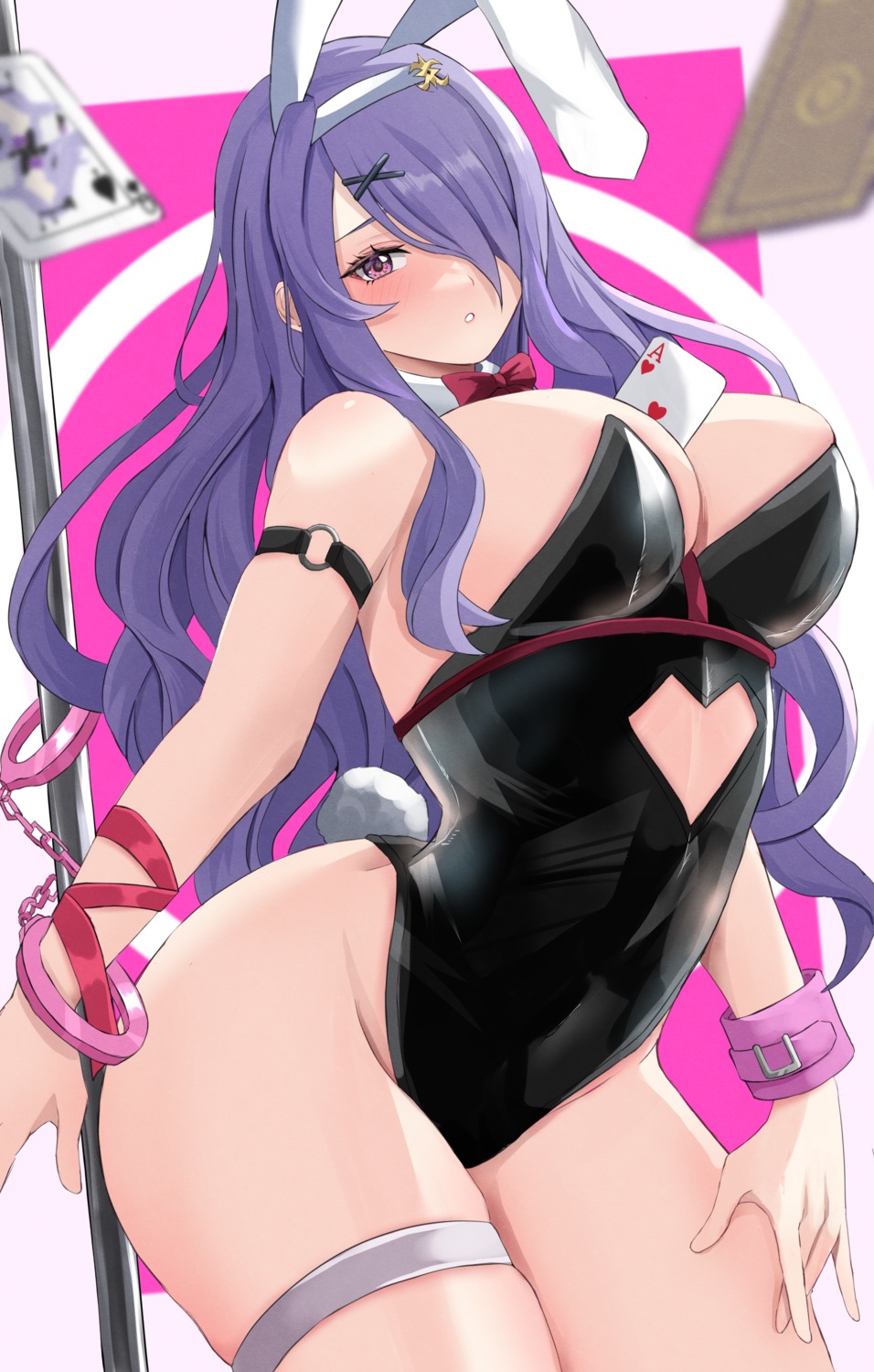 animal_ears bondage bunny_ears bunny_girl camilla cosplay fire_emblem garter hatsune_miku no_bra peli_cantaro rabbit_hole_(vocaloid) tail vocaloid