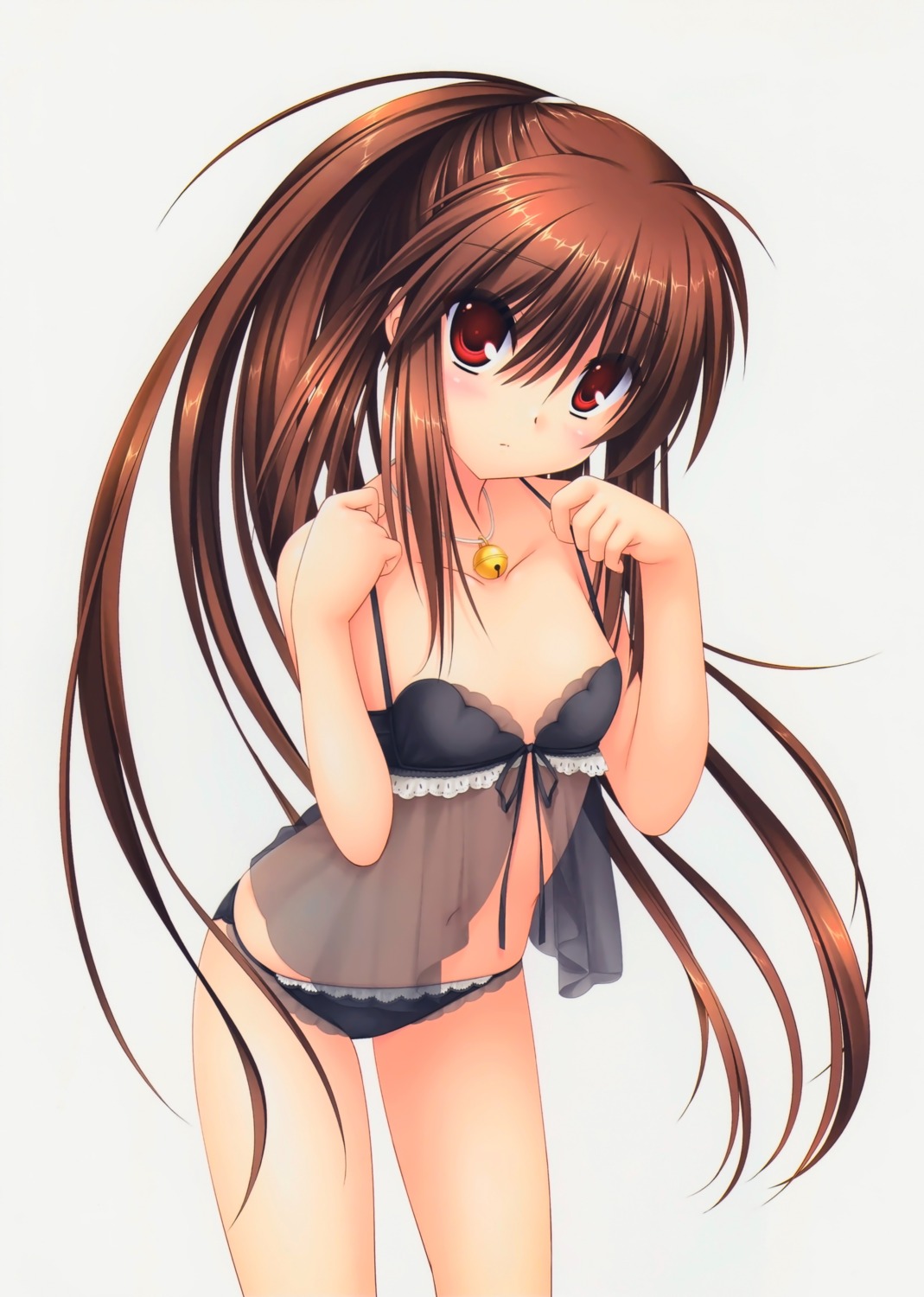 cleavage key lingerie little_busters! na-ga natsume_rin pantsu see_through