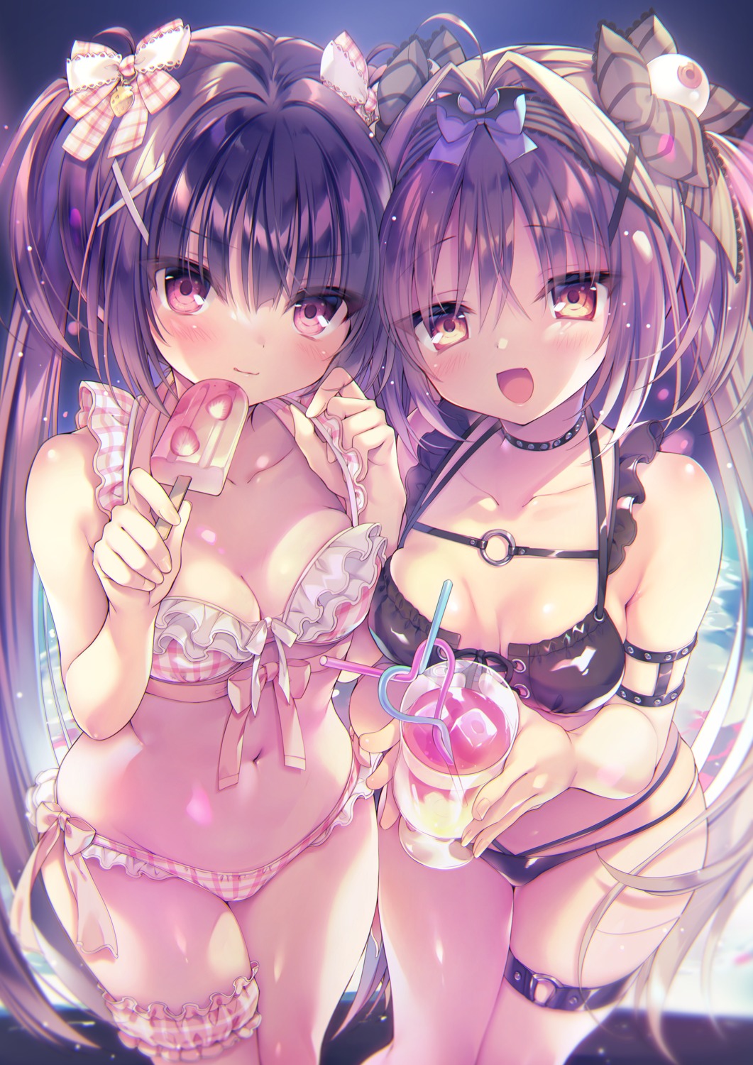 bikini chloe_(rubi-sama) garter loli medama_(rubi-sama) rubi-sama swimsuits