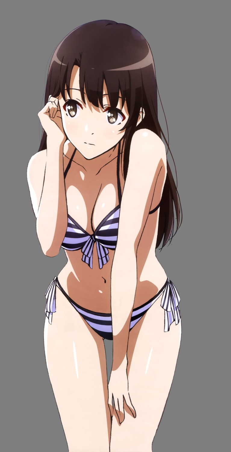 bikini cleavage ishida_kazumasa katou_megumi saenai_heroine_no_sodatekata saenai_heroine_no_sodatekata_flat swimsuits transparent_png