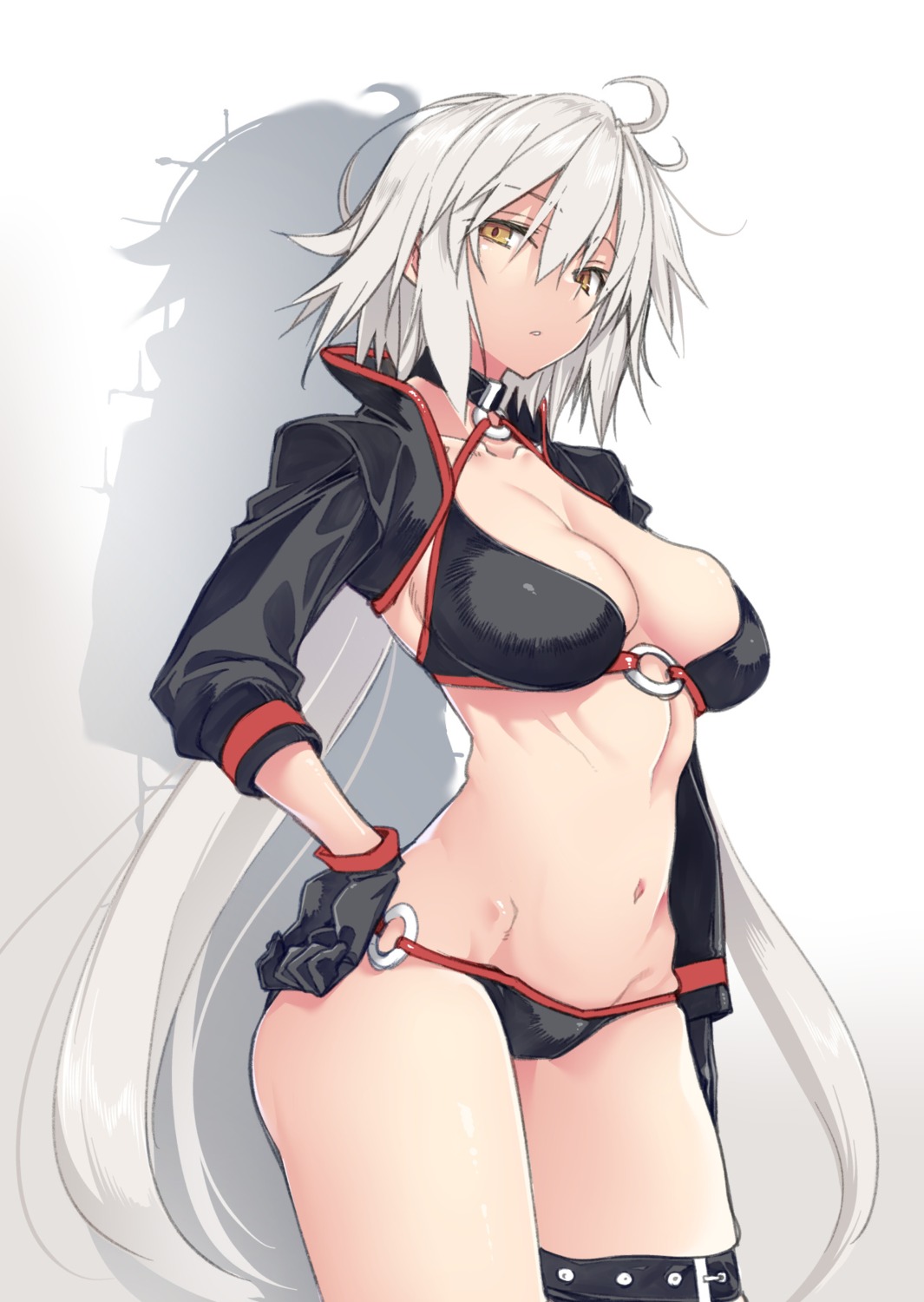 10mo bikini fate/grand_order garter jeanne_d'arc jeanne_d'arc_alter_(fate) swimsuits