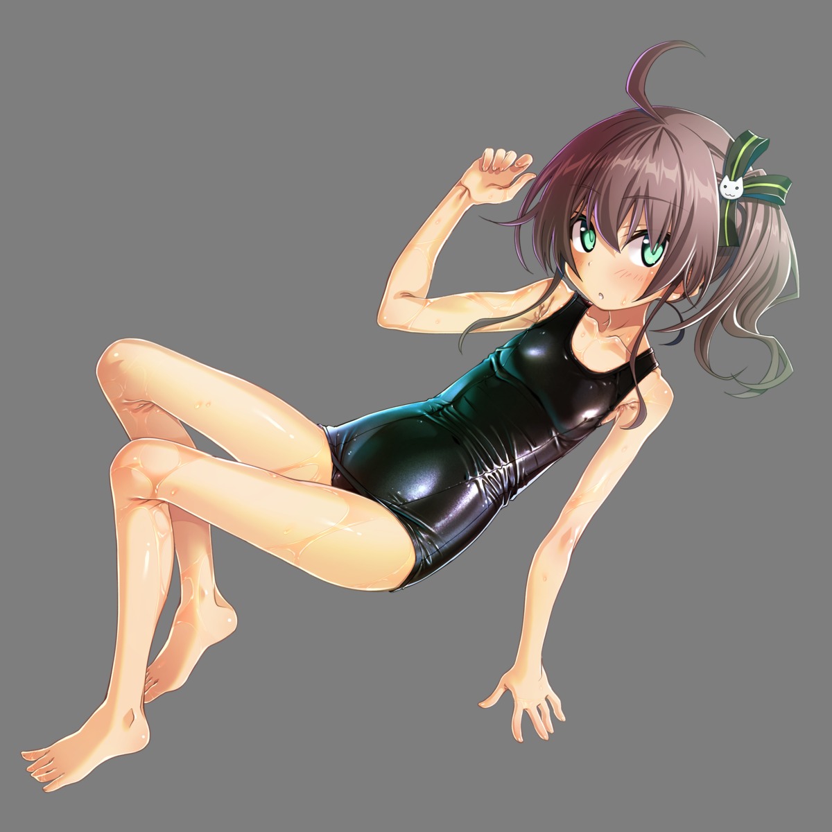 hololive natsuiro_matsuri sakuya_tsuitachi swimsuits wet