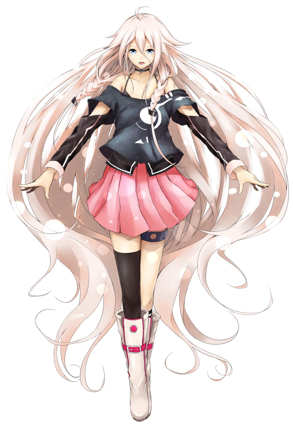 garter ia_(vocaloid) thighhighs vocaloid