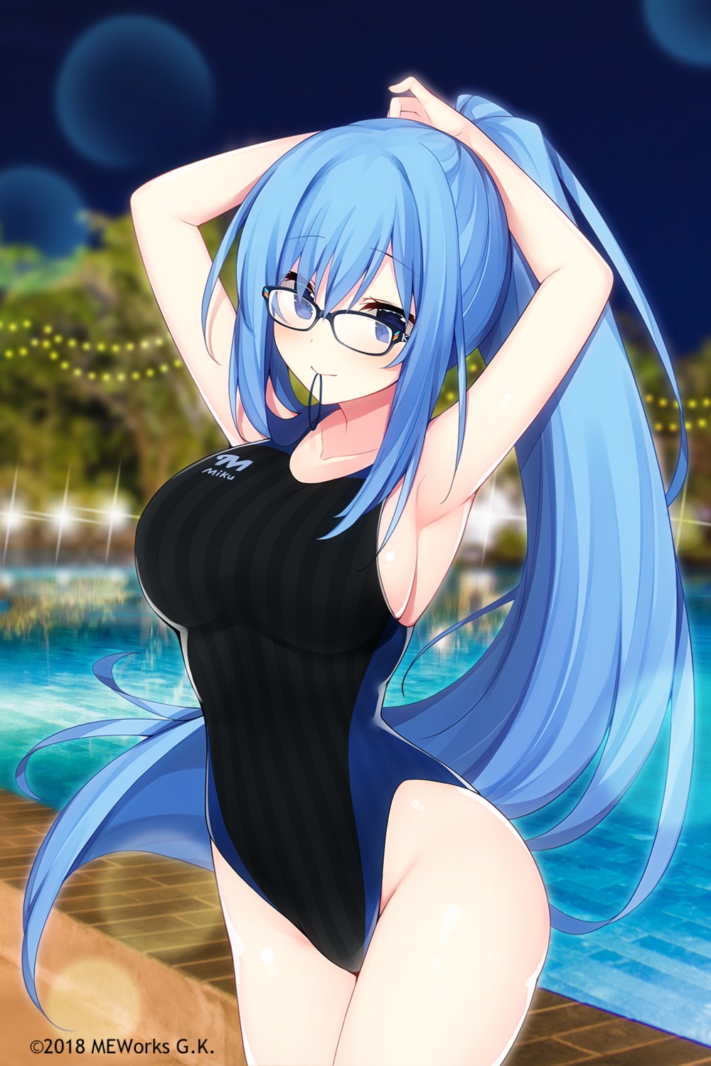 emori_miku emori_miku_project megane miko_92 swimsuits