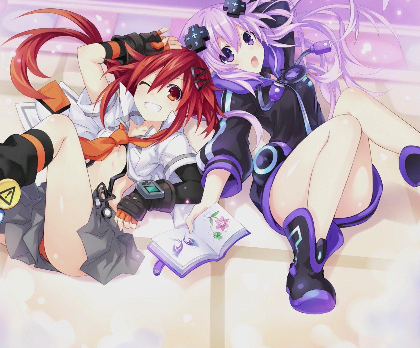 choujigen_game_neptune compile_heart idea_factory neptune_(shinjigen_game_neptune_vii) pantsu shinjigen_game_neptune_vii tennouboshi_uzume tsunako underboob