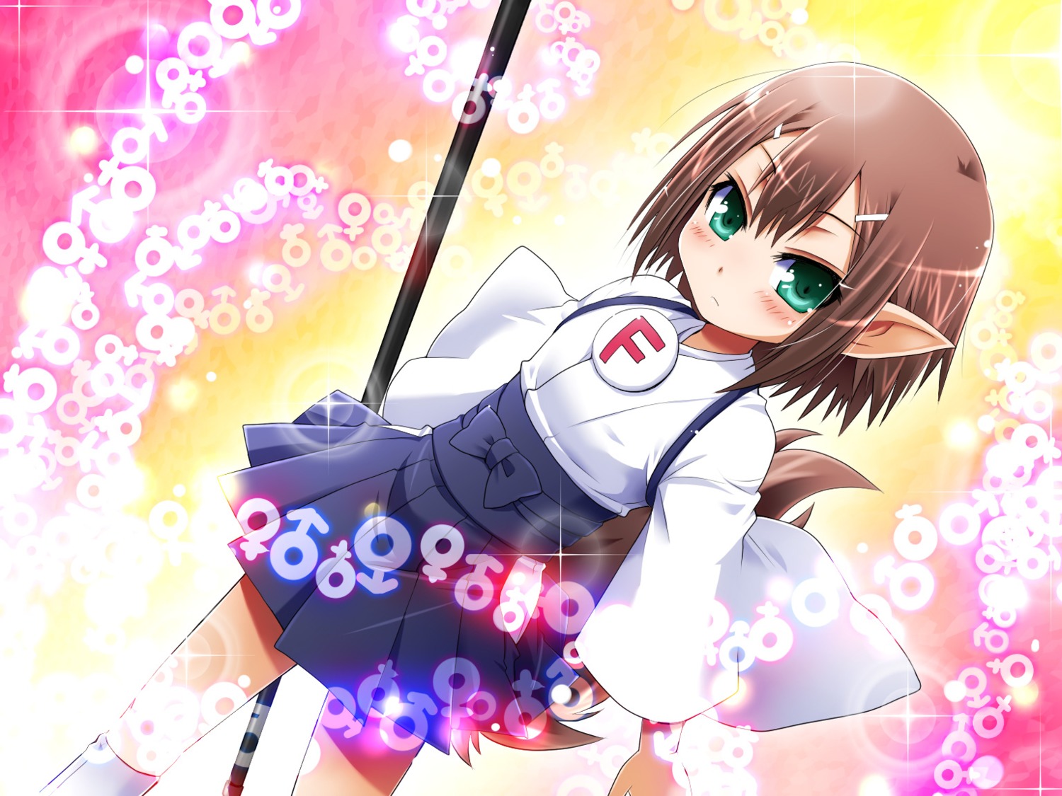 baka_to_test_to_shoukanjuu kinoshita_hideyoshi tail trap yuizawa