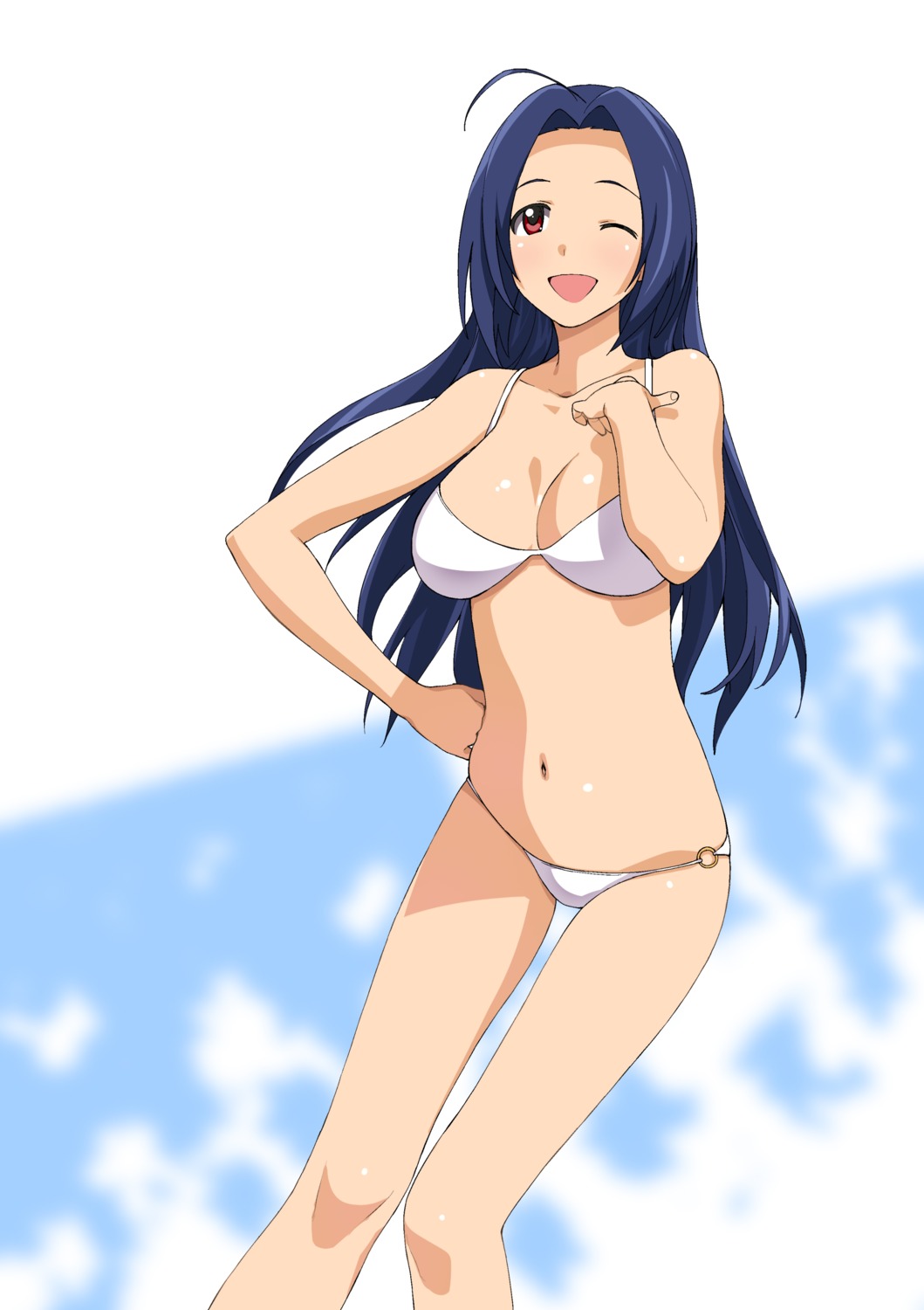 a1 bikini cleavage initial-g miura_azusa swimsuits the_idolm@ster