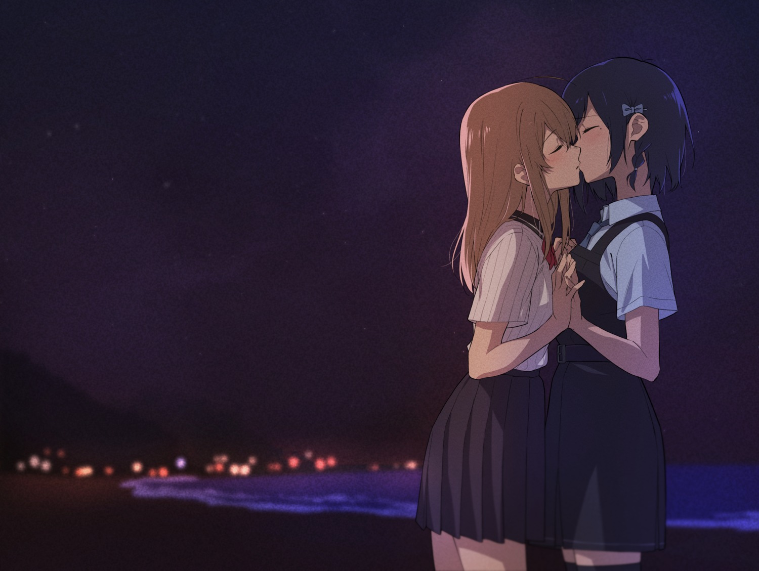 amano_konatsu gulim honami_koyuki nettaigyo_wa_yuki_ni_kogareru seifuku thighhighs yuri