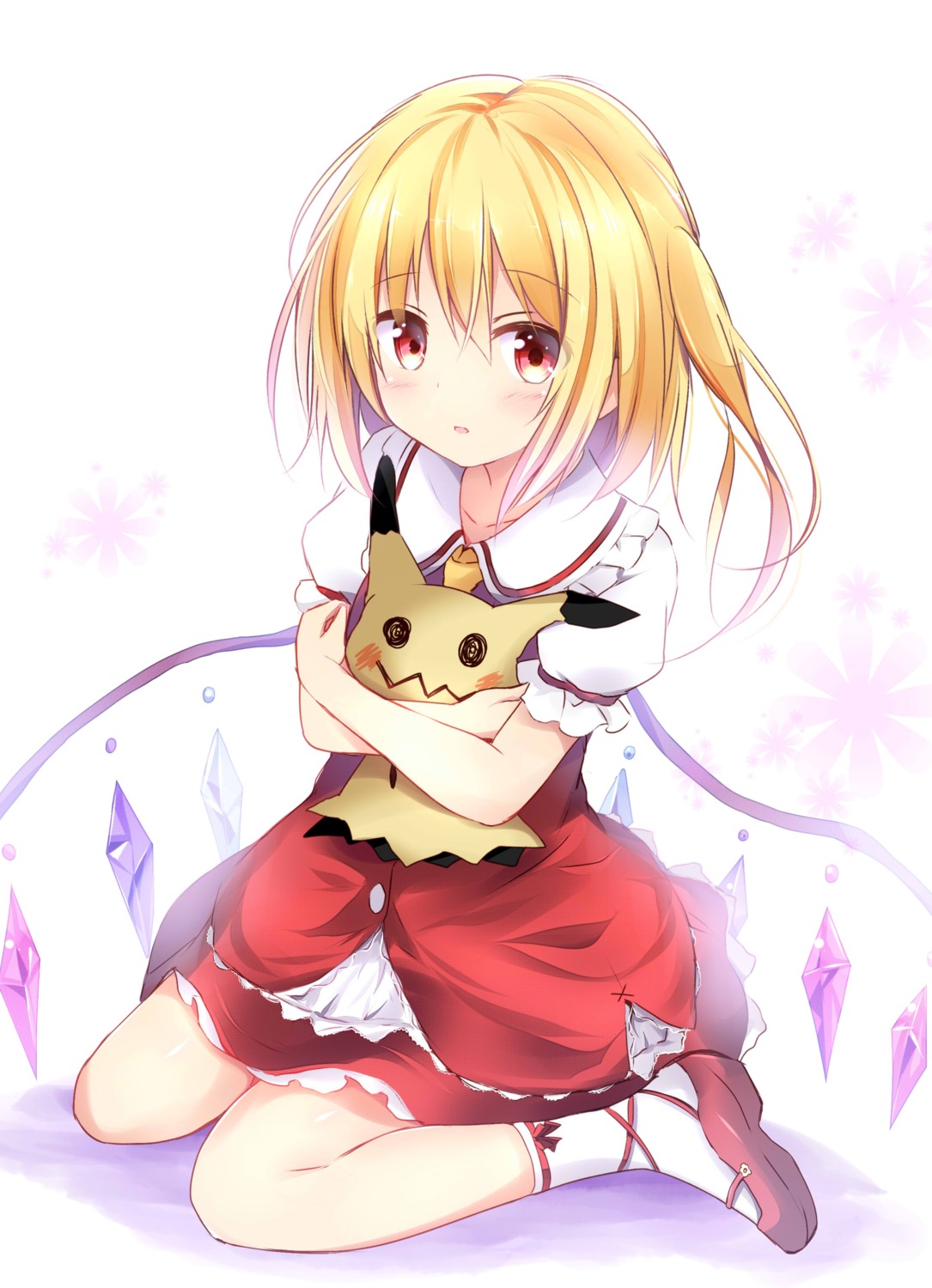 crossover flandre_scarlet hyurasan mimikyu pokemon touhou wings