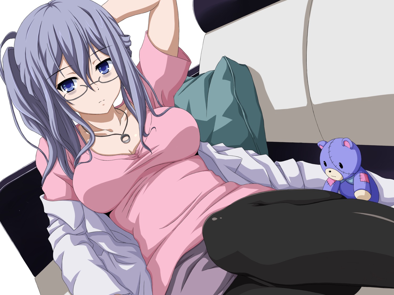 date_a_live megane murasame_reine pantyhose touhu