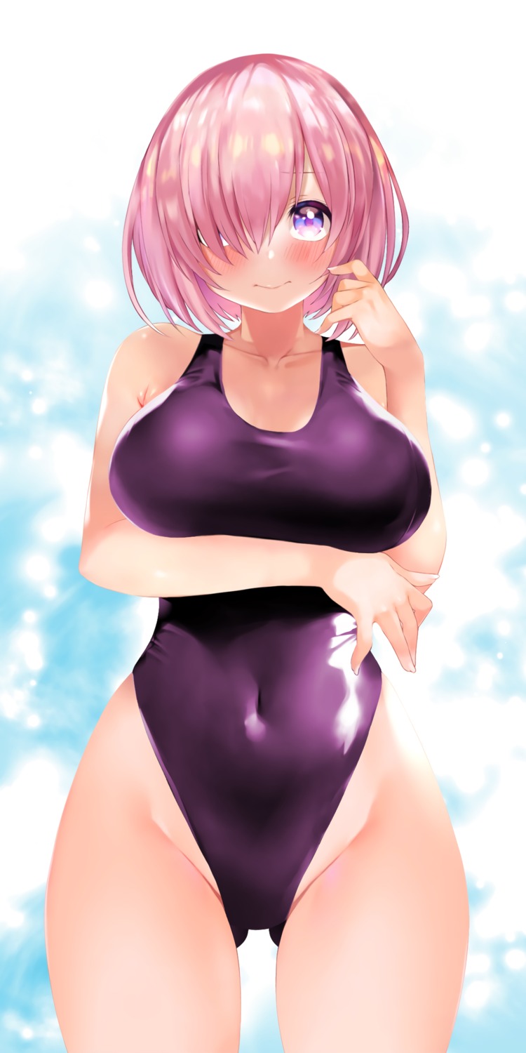 breast_hold fate/grand_order fate/stay_night mash_kyrielight sabi1234 swimsuits