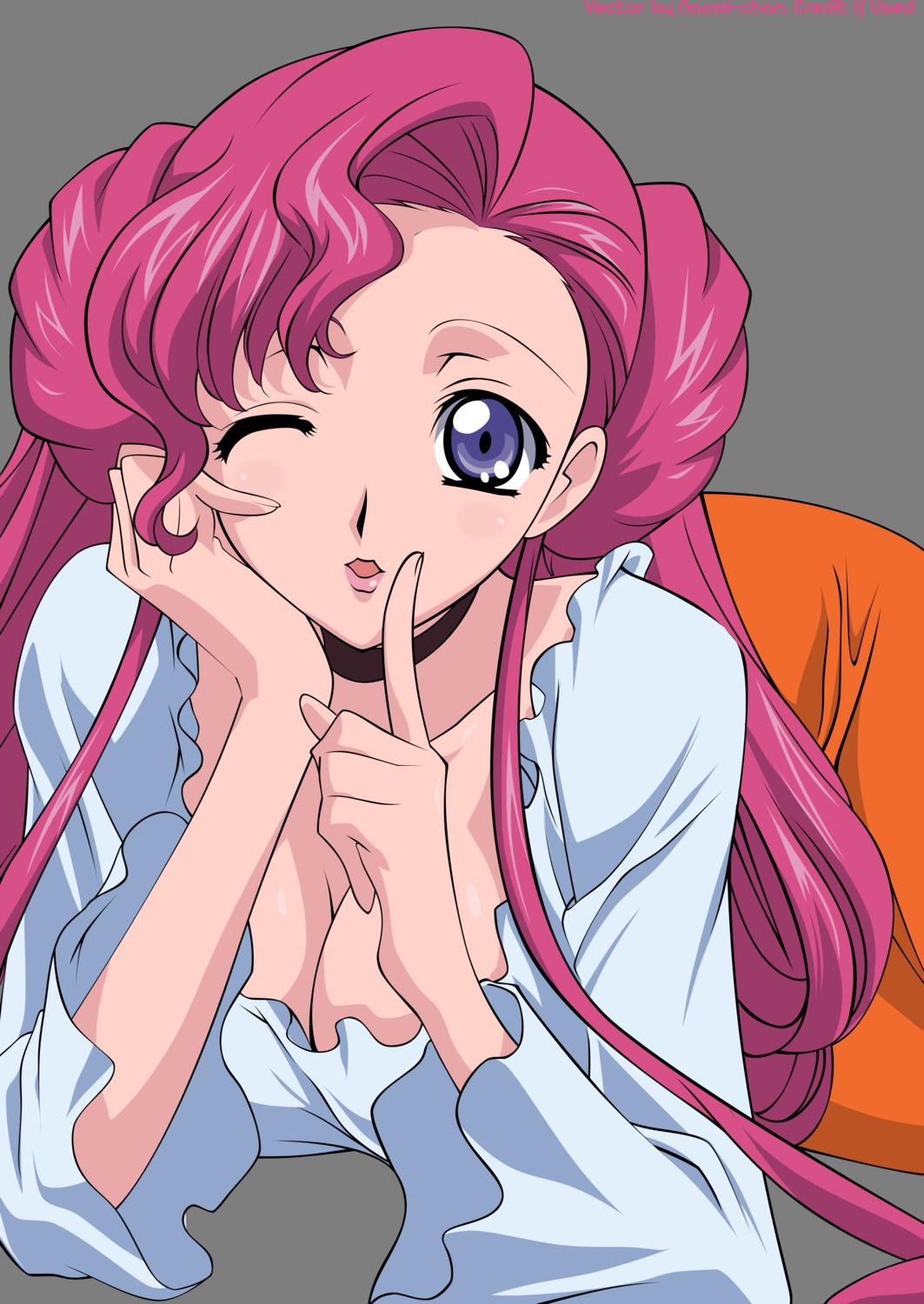 cleavage code_geass euphemia_li_britannia transparent_png vector_trace watermark