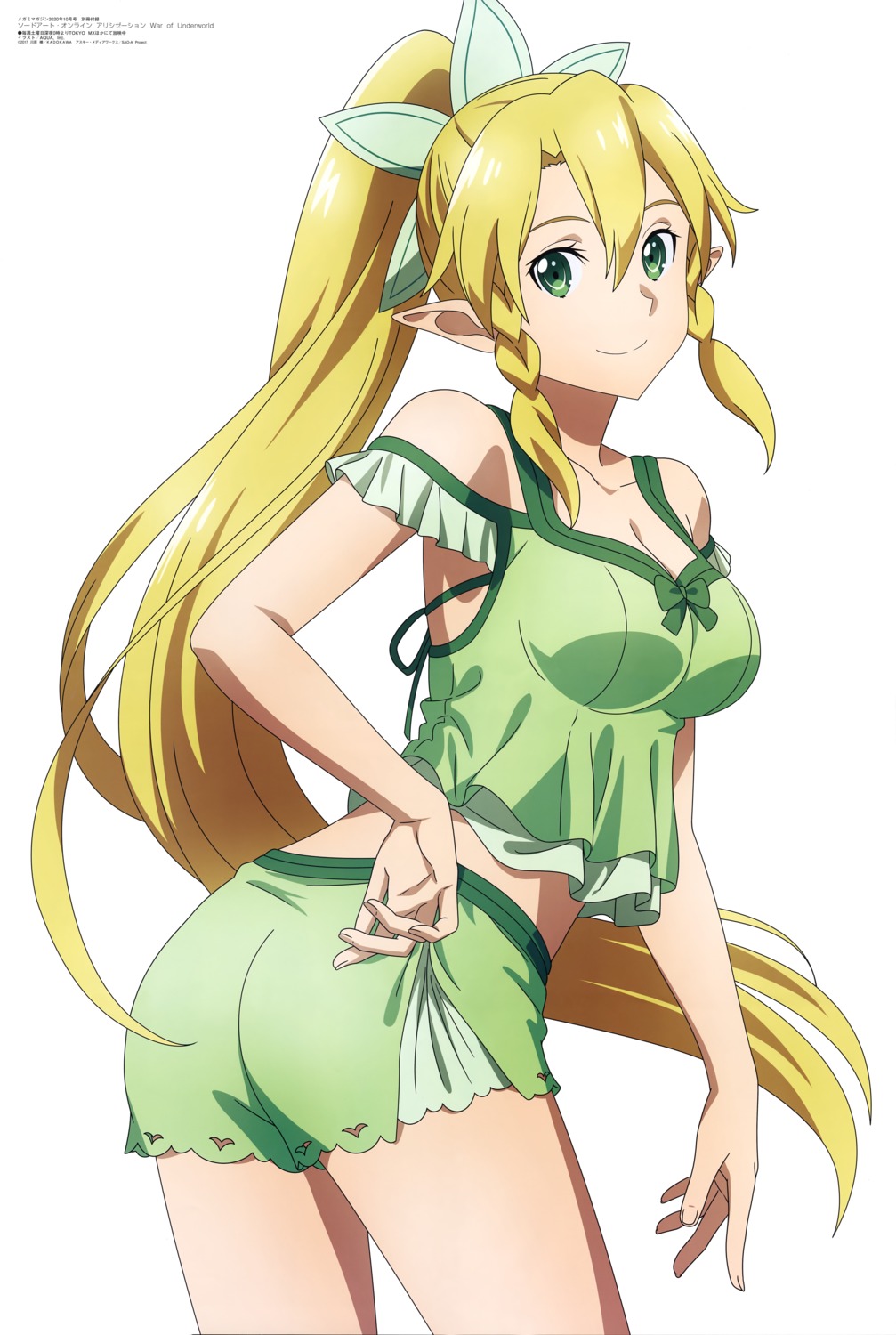 aquastar_inc. ass cleavage leafa pointy_ears sword_art_online sword_art_online_alicization