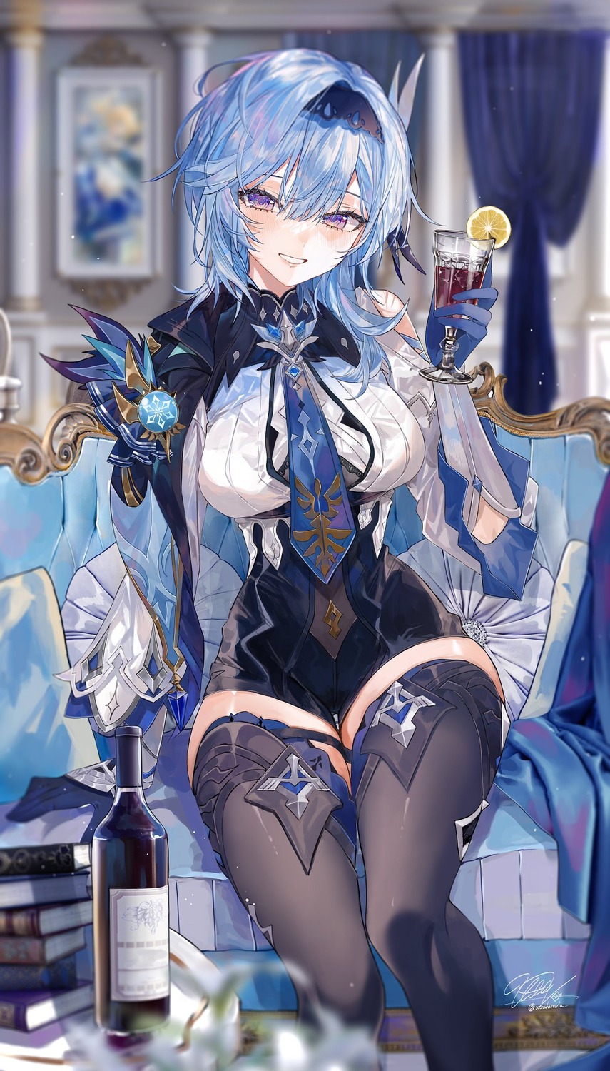 eula garter genshin_impact thighhighs ullv