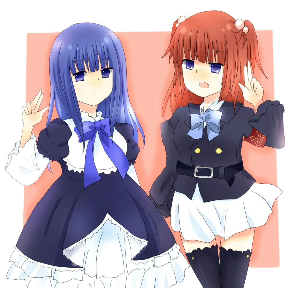 frederica_bernkastel seifuku thighhighs umineko_no_naku_koro_ni ushiromiya_ange yuzuhana