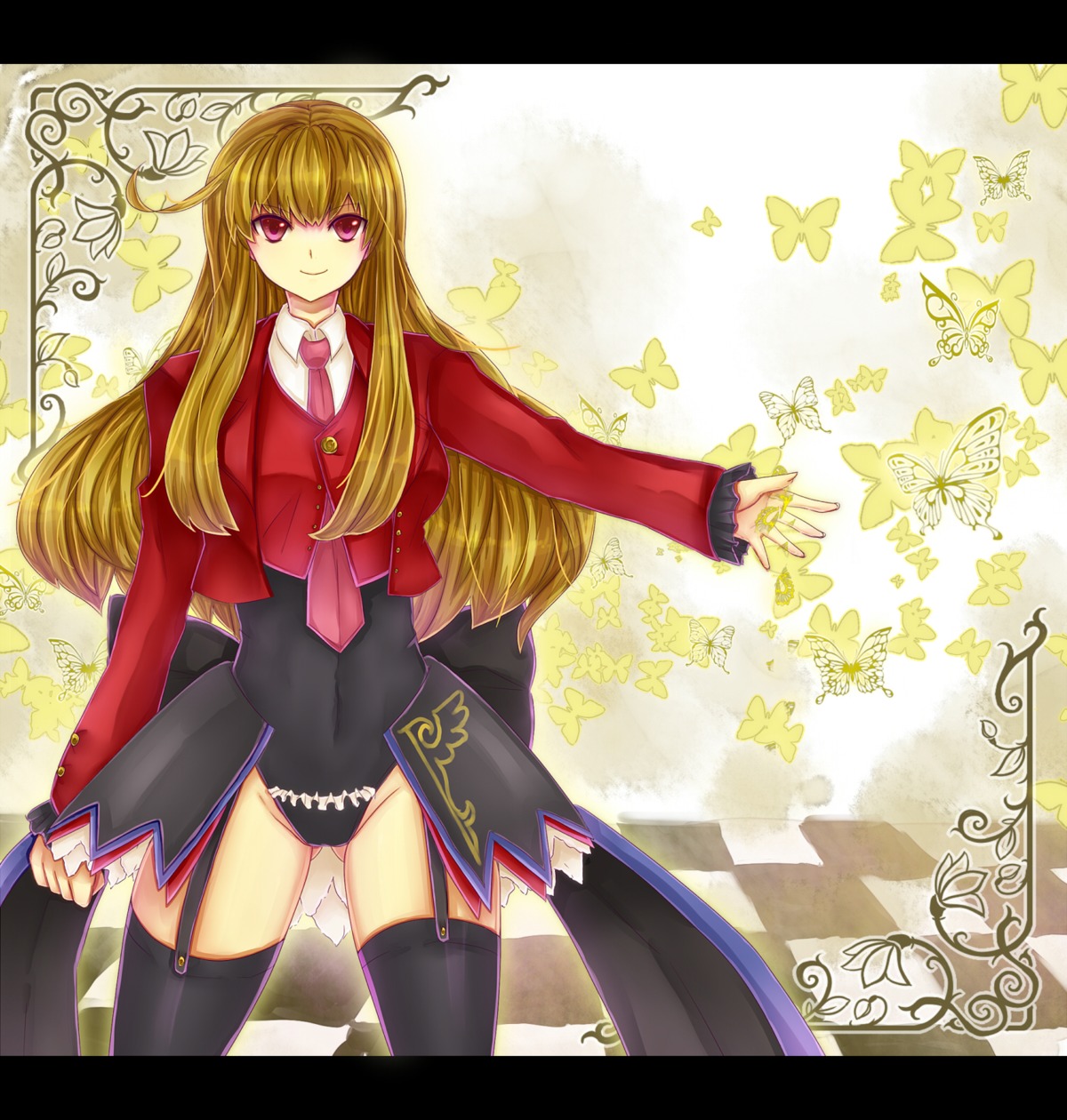 mammon myth-4 thighhighs umineko_no_naku_koro_ni