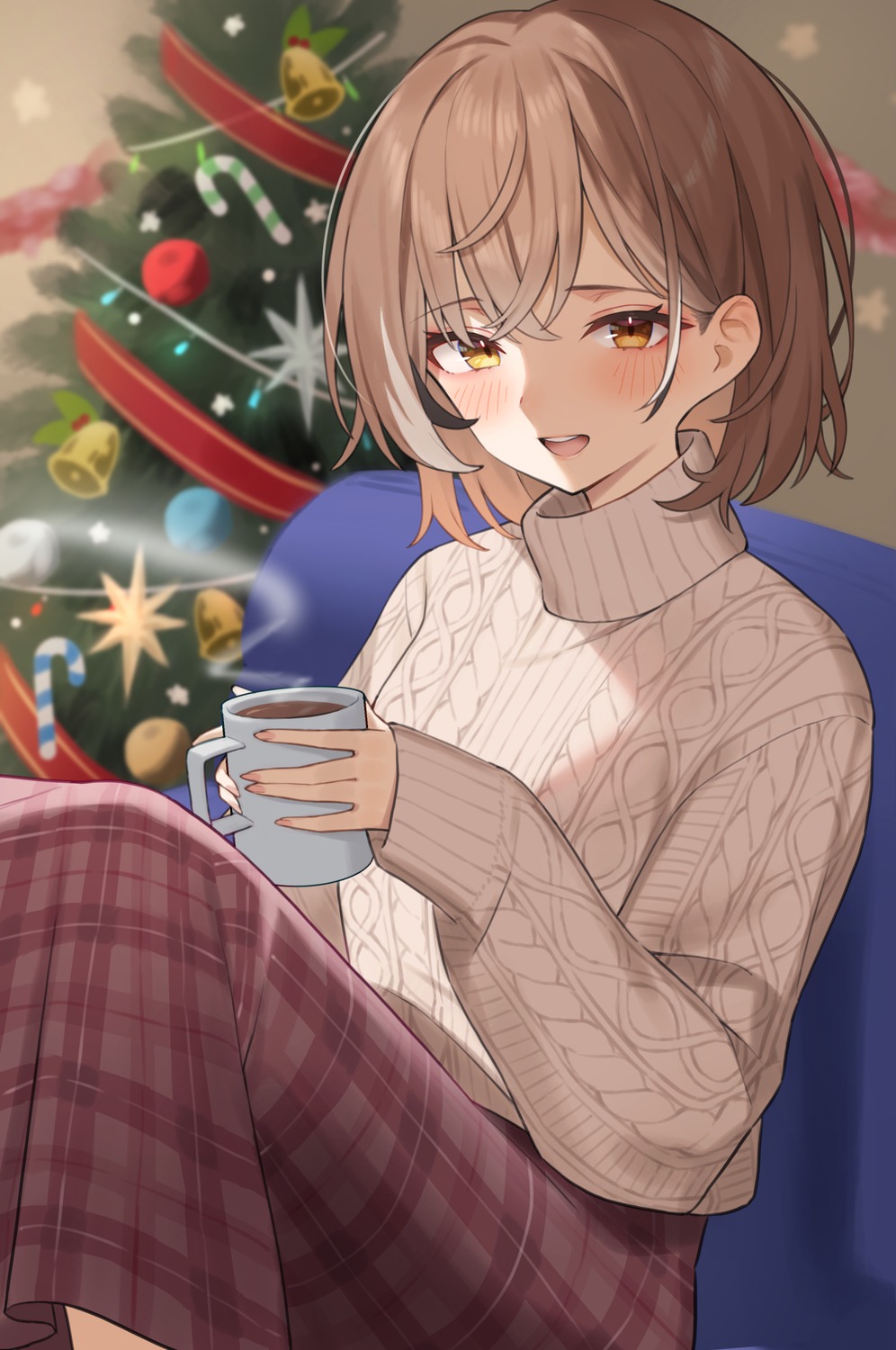 christmas gukurosawa01 hololive hololive_english nanashi_mumei sweater