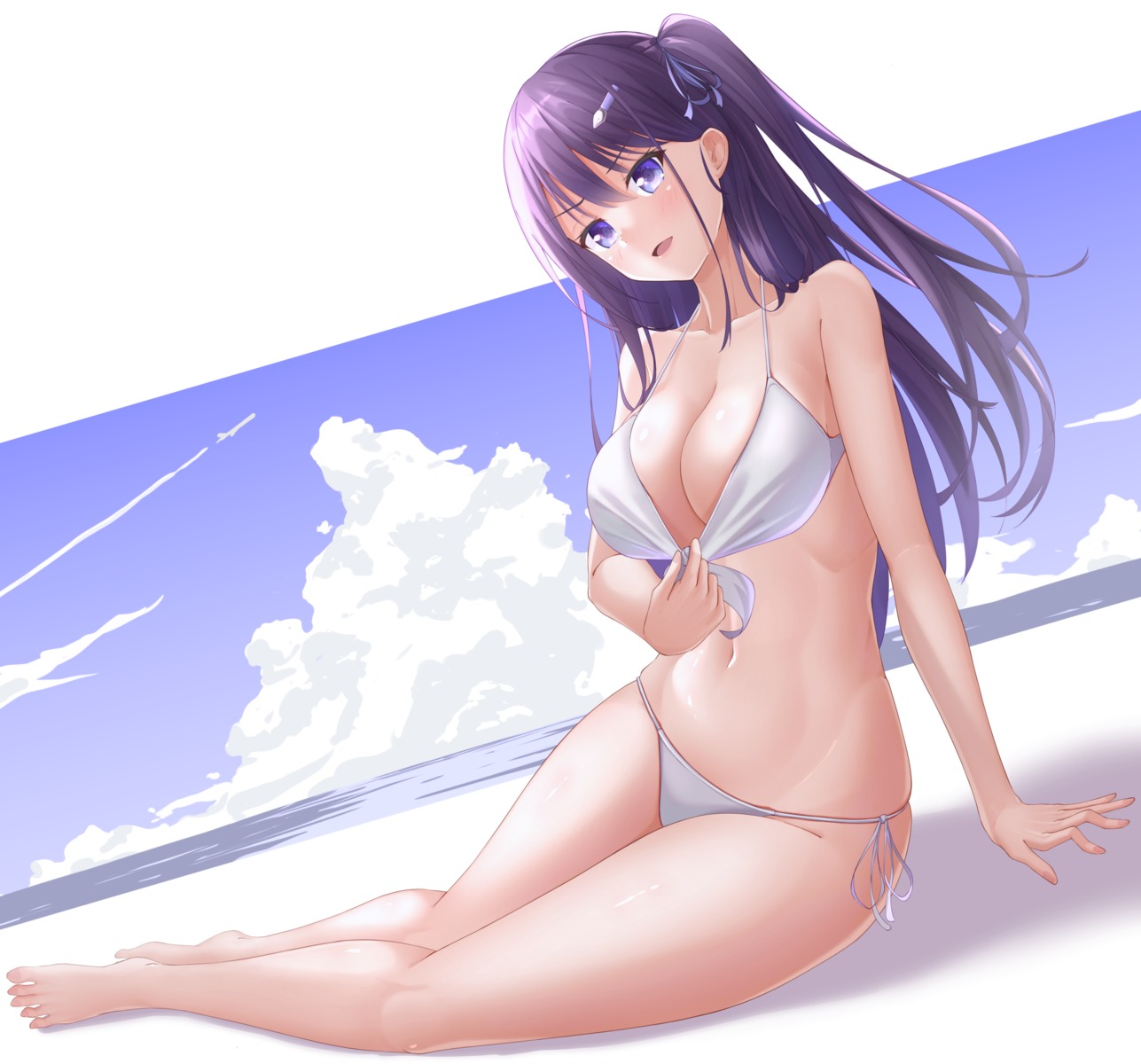 bikini kawakami_hotori swimsuits undressing