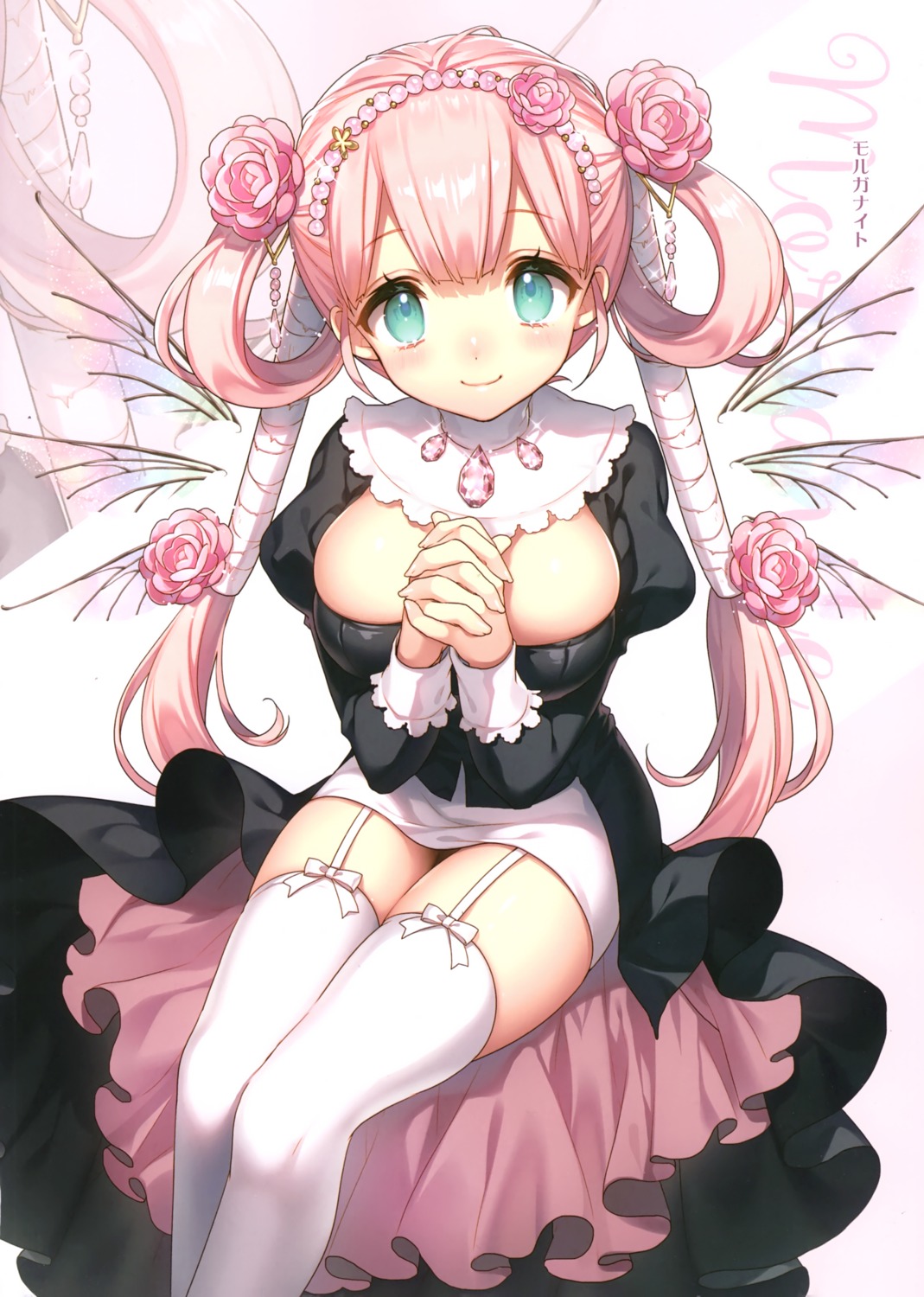 masaru.jp nun skirt_lift stockings thighhighs wings