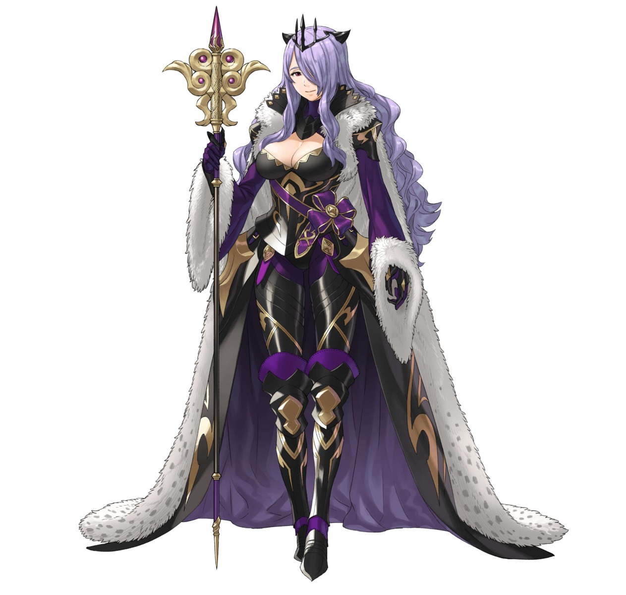 armor camilla cleavage fire_emblem fire_emblem_heroes fire_emblem_if heels horns kozaki_yuusuke nintendo weapon