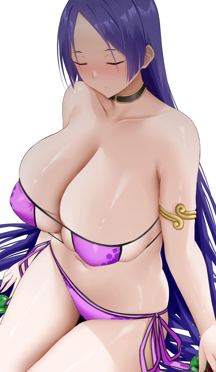 arind_yudha bikini erect_nipples fate/grand_order minamoto_no_raikou_(fate/grand_order) swimsuits