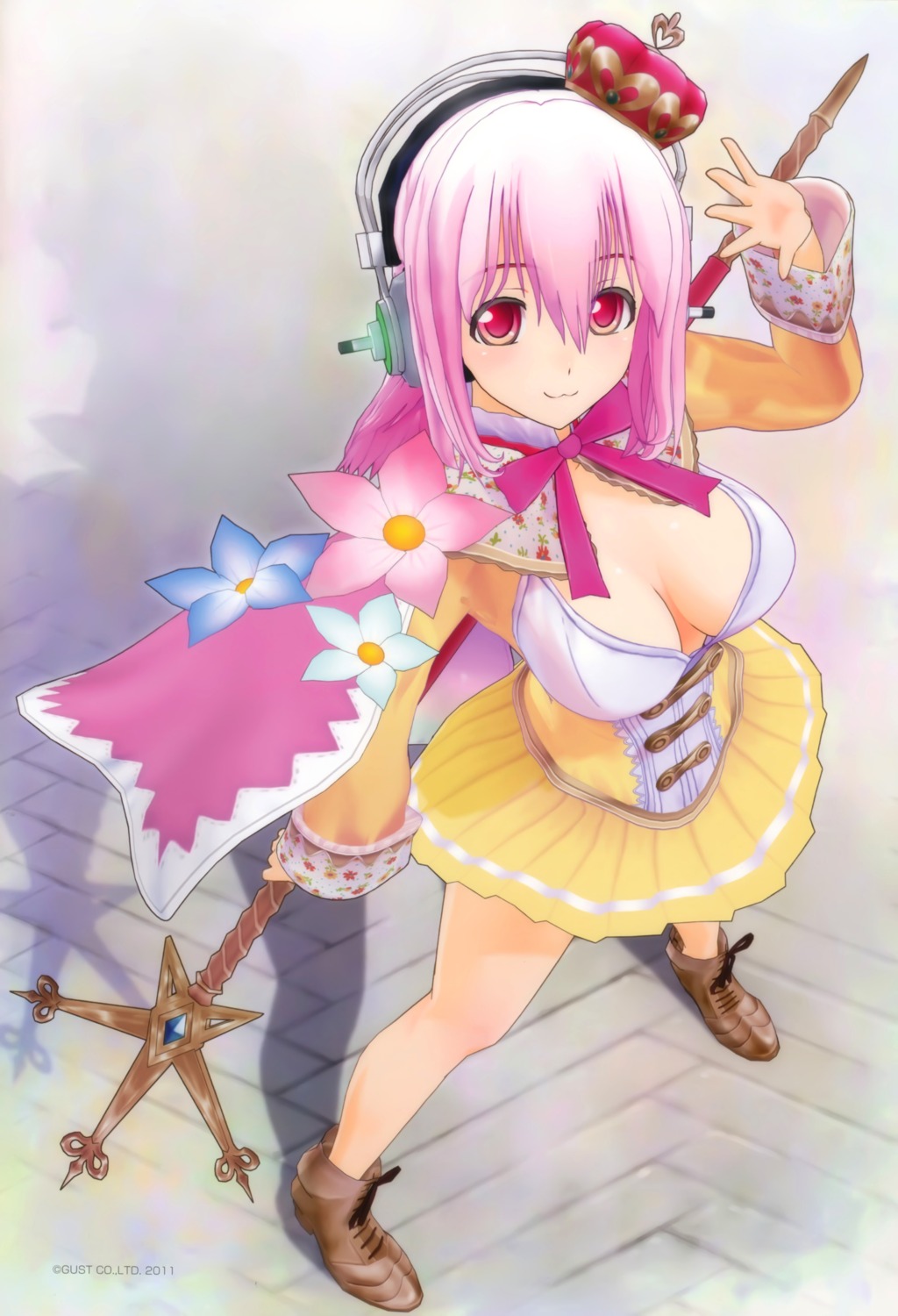 atelier atelier_meruru cg cleavage cosplay headphones merurulince_rede_arls sonico super_sonico tsuji_santa