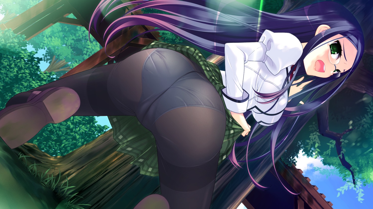 ass game_cg hamashima_shigeo megane pantsu pantyhose pochi_to_goshujin-sama seifuku skyfish_poco yamamine_hijiri_bernard