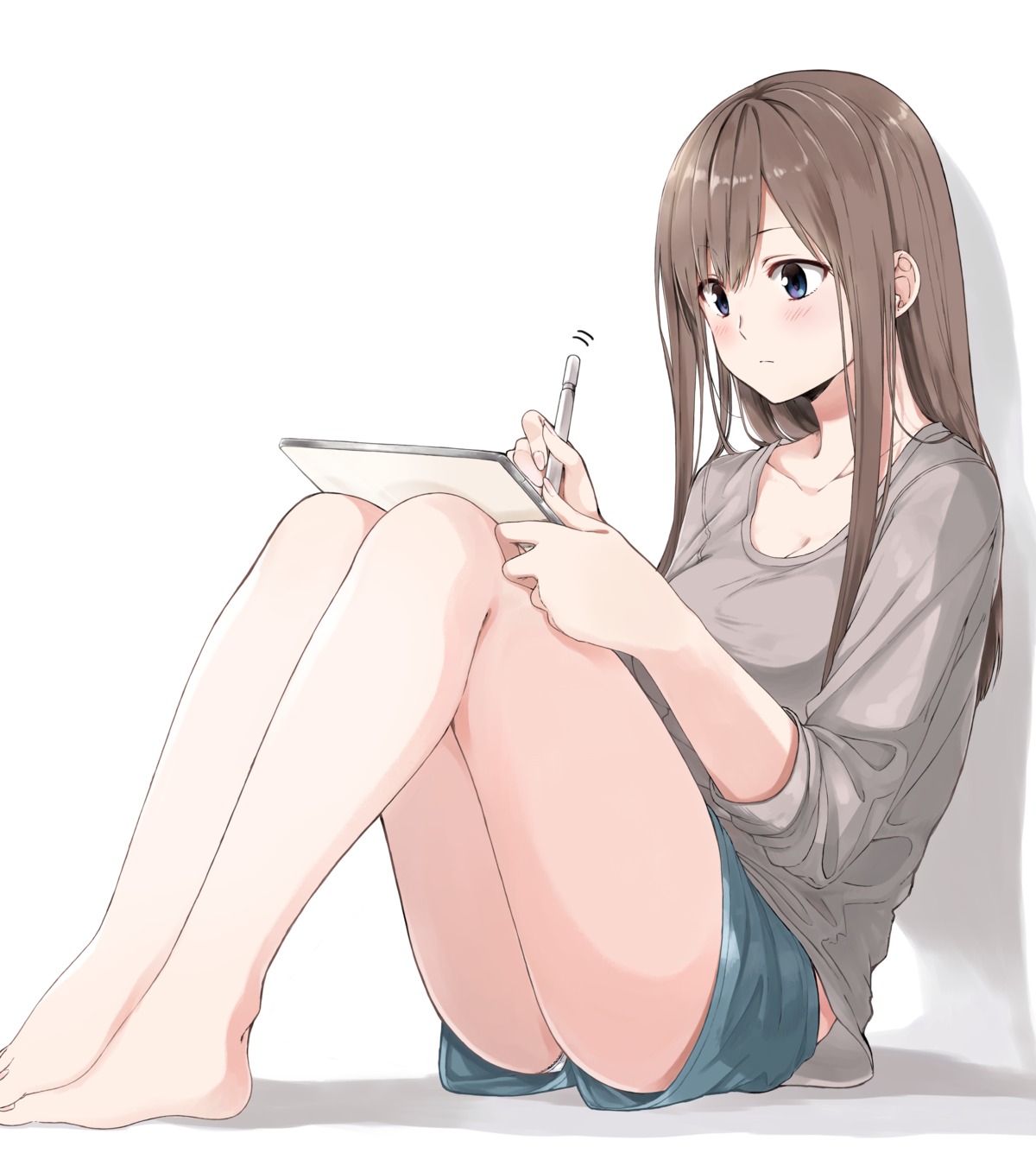 amu_(258shin) cleavage feet pantsu