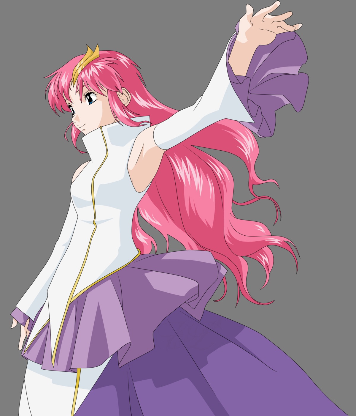 gundam gundam_seed lacus_clyne transparent_png vector_trace