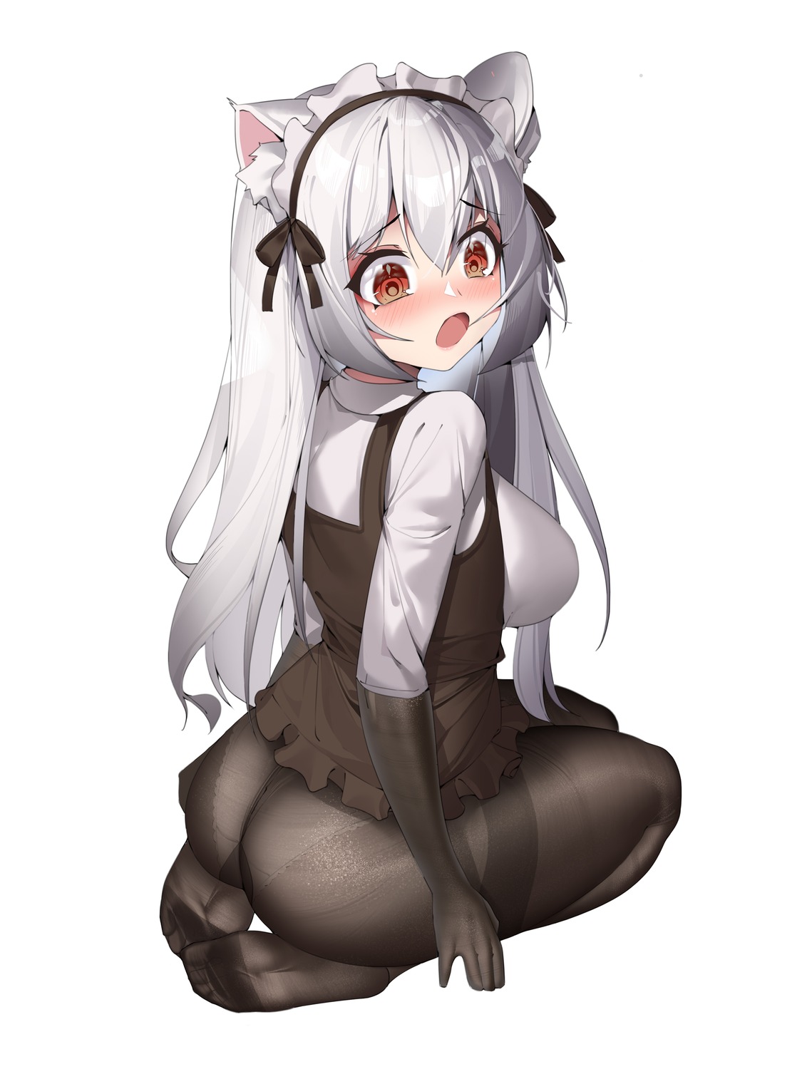 182 animal_ears ass nekomimi pantsu pantyhose