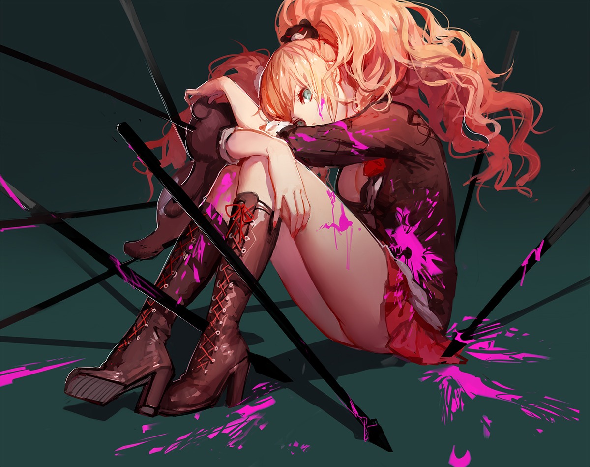 asukaziye dangan-ronpa enoshima_junko heels