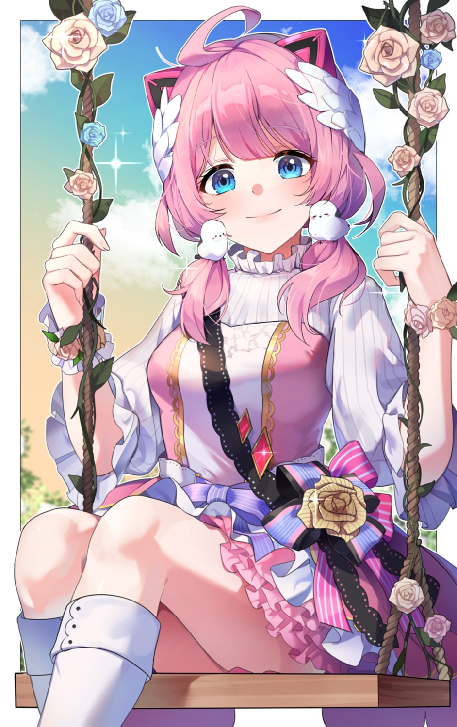 animal_ears dress nekomimi sake_dong