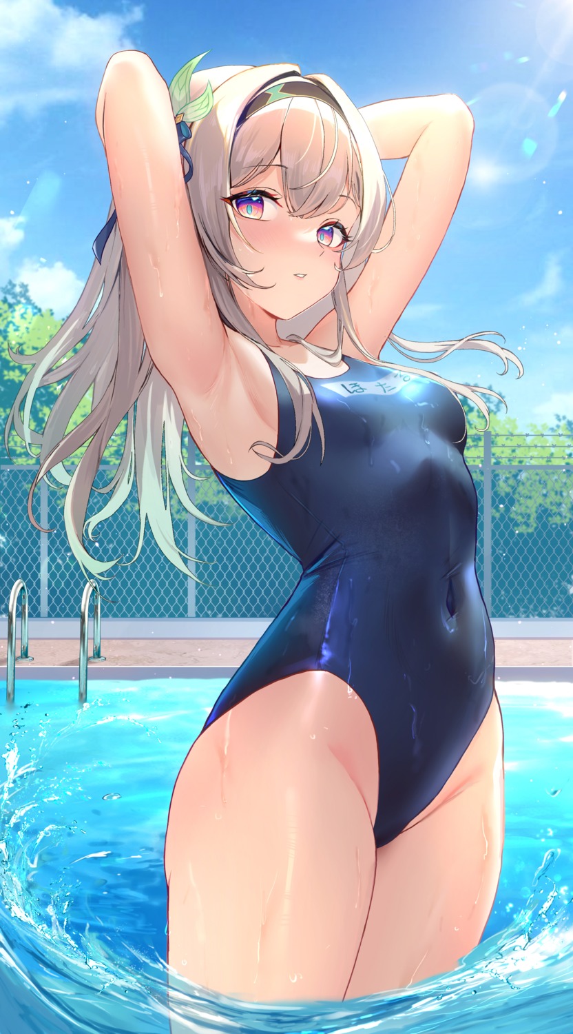 firefly honkai:_star_rail school_swimsuit swimsuits wet yuuichi_yuiko