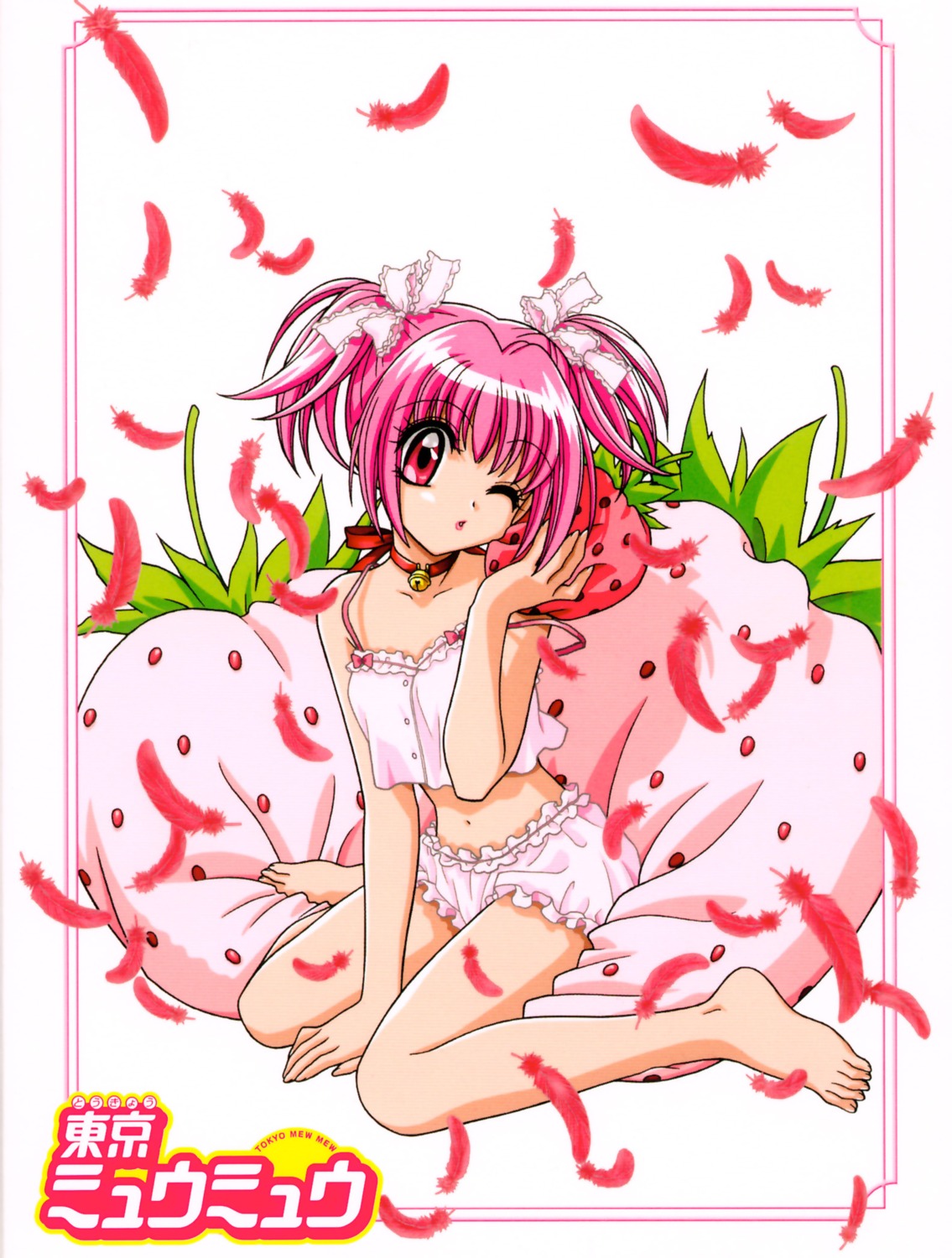 bloomers momomiya_ichigo scanning_artifacts tokyo_mew_mew