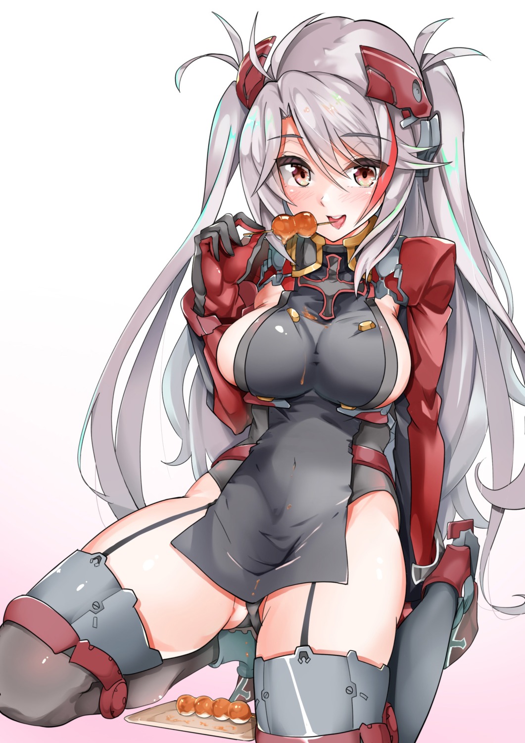 azur_lane pantsu prinz_eugen_(azur_lane) stockings tagme thighhighs uniform