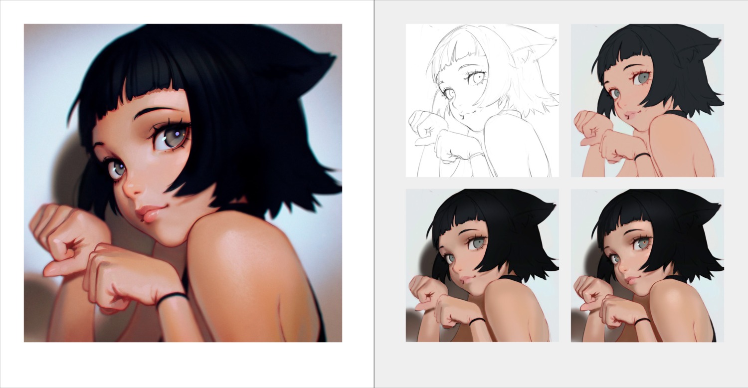 animal_ears ilya_kuvshinov nekomimi sketch