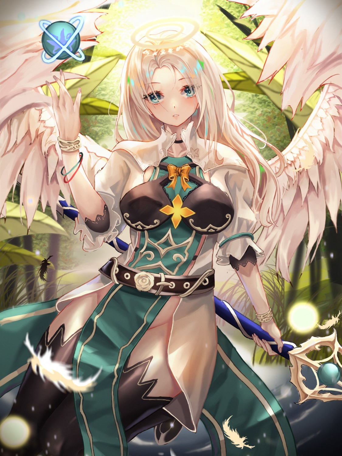 angel nopan tagme thighhighs weapon wings