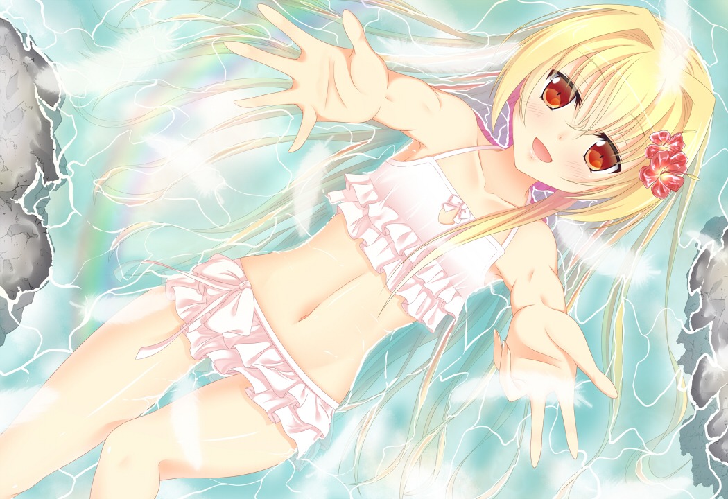 akane_miu bikini irotoridori_no_hikari irotoridori_no_sekai nikaidou_shinku swimsuits