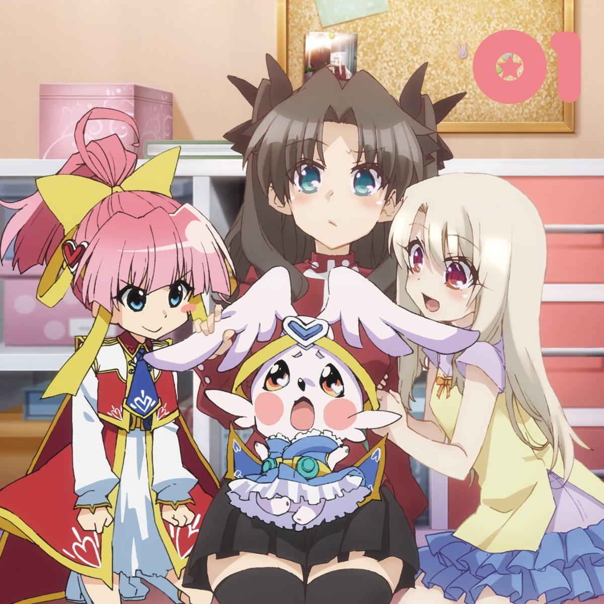 disc_cover fate/kaleid_liner_prisma_illya fate/stay_night illyasviel_von_einzbern thighhighs toosaka_rin