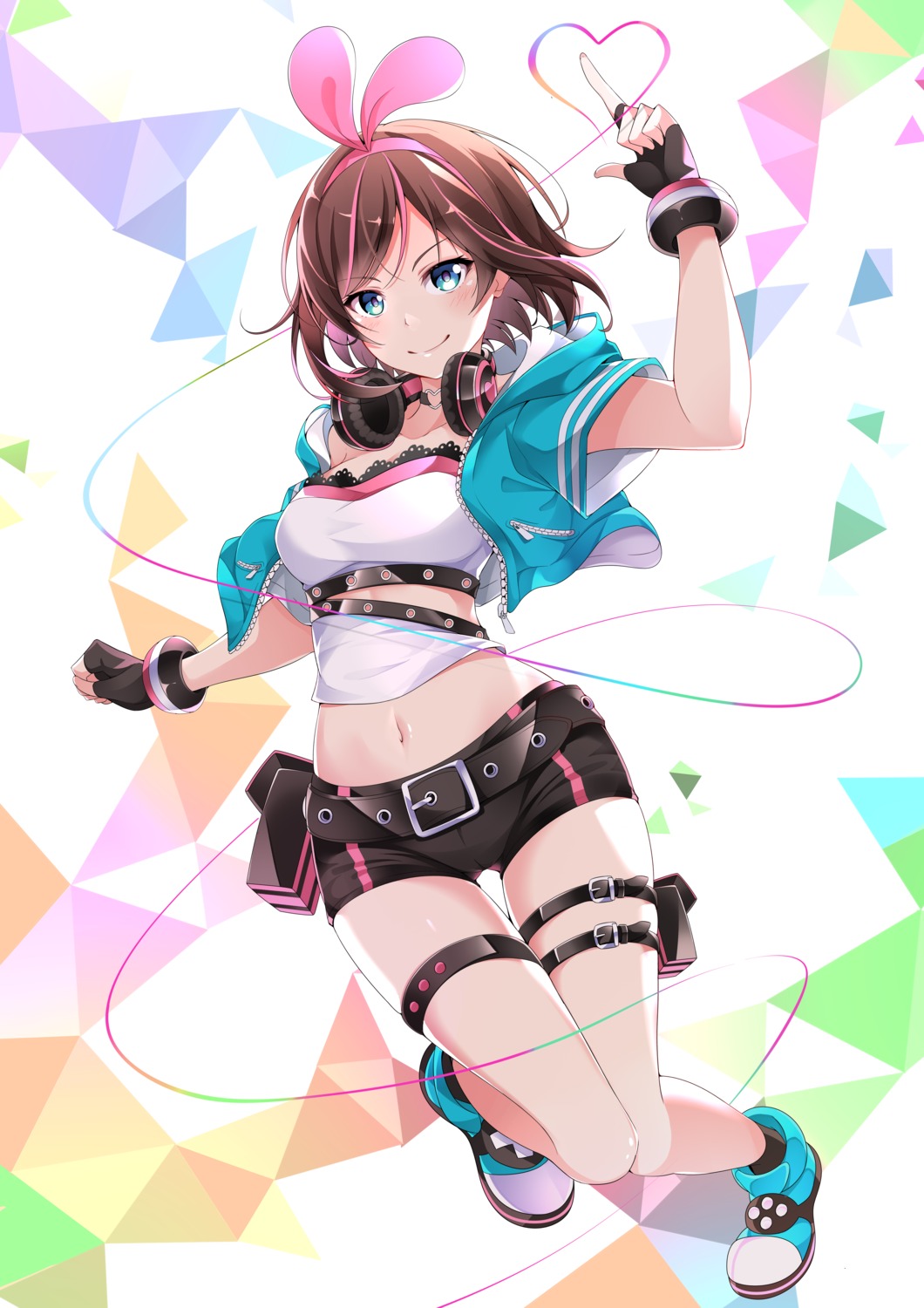 a.i._channel garter headphones kizuna_ai masabodo