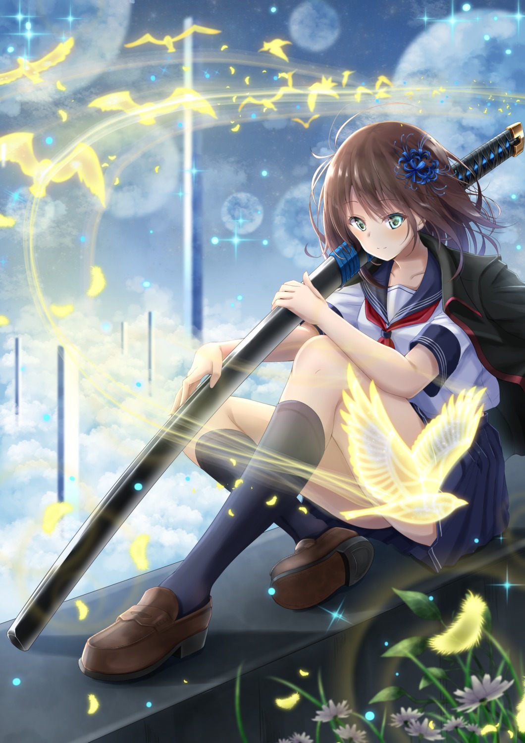 denpa_(denpae29) seifuku sword