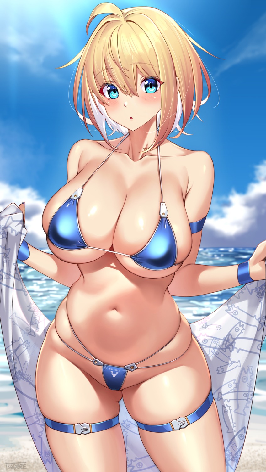 bikini erect_nipples garter sophia_f_shirring swimsuits takamine_nadare